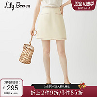 Lily Brown LWFS212036 2021春夏新品法式通勤a字半身裙女短裙LWFS212036