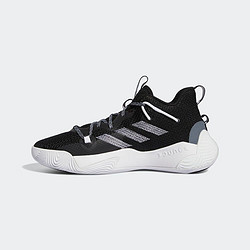 adidas 阿迪达斯 官方哈登Stepback 3男女签名版中帮实战篮球运动鞋 黑/白 41(255mm)