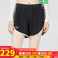 安德玛（UNDERARMOUR）女裤子 季时尚运动裤跑步舒适透气休闲梭织短裤 1369757-001 XS