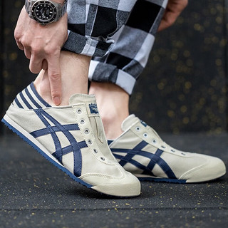 Onitsuka Tiger鬼冢虎男鞋女鞋 23冬季运动鞋鞋懒人一脚穿透气休闲鞋子 TH342N-0250/可踩踏式后跟设计 正码 脚宽拍大半码到一码