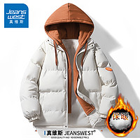 JEANSWEST 真维斯 棉衣男2023秋冬韩版加厚棉服