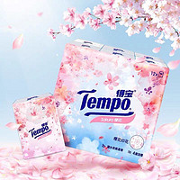 Tempo 得宝 樱花味印花手帕纸12包4层