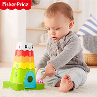 Fisher-Price 宝宝层层叠 儿童摇铃圈不倒翁彩虹圈叠叠乐益智婴儿玩具N8248