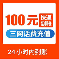 中国移动 三网移动联通电信充值100元