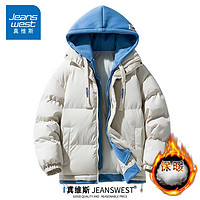 JEANSWEST 真维斯 棉服男秋冬潮牌棉衣加厚保暖学生港风宽松百搭上衣棉袄外套