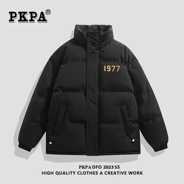 PKPA 棉衣男女冬季羽绒棉服立领加厚棉袄宽松情侣面包服外套潮