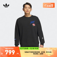 adidas 阿迪达斯 三叶草男子冬季运动圆领卫衣套头衫IZ1520 黑色 A/L