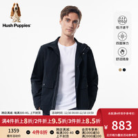 Hush Puppies暇步士男装2024春季速干四面弹商务休闲夹克外套 050中啡2 S