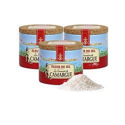 法国Camargue盐之花海盐原味调味盐西餐烘焙牛排125g*3