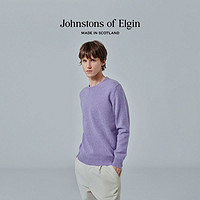 Johnstons of Elgin 男士经典圆领羊羔毛毛衣针织衫