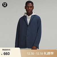 lululemon丨Gridliner™ 男士拉绒西装外套 LM3DTAS 深蓝色 XS