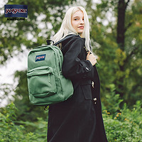 JANSPORT 杰斯伯 旗舰店23年爆款橄榄绿男女学生书包通勤电脑双肩背包96D