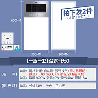 雷士照明 一厨一卫 浴霸+长灯