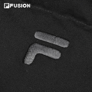 FILA FUSION斐乐潮牌羽绒服男2024春季时尚休闲撞色立领外套 正黑色-BK 190/108A/XXXL