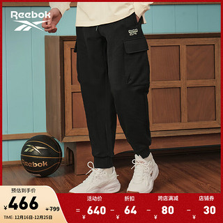 Reebok 锐步 男女同款经典复古美拉德工装风休闲针织长裤 23FRC653UGH0 A/2XL