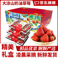 傻鲜森 红颜草莓礼盒 特大果1盒单果30克+