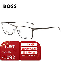 HUGO BOSS 男款光学眼镜架眼镜框 0976 FRE 57MM+佳锐镜片1.60（800度以内）