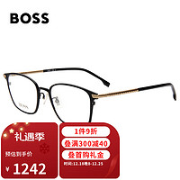 HUGO BOSS 光学眼镜框商务镜框修饰脸型近视眼镜框1071/F I46 53MM
