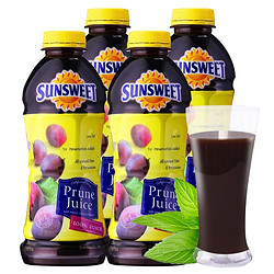Sunsweet 日光（Sunsweet）美国进口 日光牌西梅汁nfc果汁 非浓缩纯果蔬汁饮料 孕妇可喝饮品 100%西梅汁946ml四瓶装