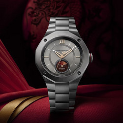 BAUME & MERCIER 名士 利维拉系列 男士中国龙年特别版精钢腕表 M0A10744