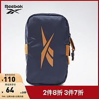 Reebok 锐步 官方男女BAG拉链基础LOGO款健身运动训练潮流百搭挎包 H37097-藏青 均码