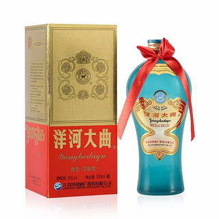 YANGHE 洋河 大曲白酒老天蓝38度浓香型白酒500ml*6瓶整箱