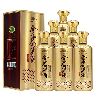 JINSHA 金沙 回沙酒  酱香型白酒 53度 500mL 6瓶 钻石七星 整箱装