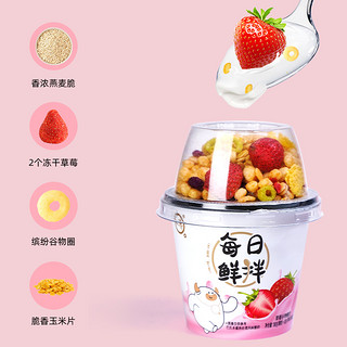 认养谷物酸奶整箱210g大杯即食草莓菠萝蜜口味早晚餐营养代餐零食