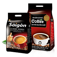SAGOCAFE 西贡咖啡 西贡（SAGOCOFFEE）新品越南saigon西贡猫屎咖啡味条装原装进口三合一速溶咖啡 咖啡味1700g100条