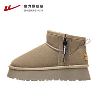 WARRIOR 回力 雪地靴加绒加厚棉鞋