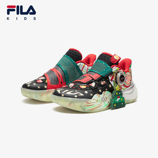 FILA 斐乐 儿童童鞋2024年春男中大童圣诞BOA旋钮篮球鞋运动鞋