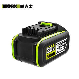 WORX 威克士 WA3596 绿色锂电池 5.0Ah