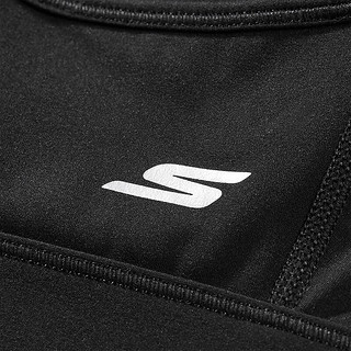 斯凯奇（Skechers）针织舒适瑜伽运动内衣P423W169 碳黑/0018 S