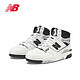  new balance NB官方奥莱 男女鞋秋冬季潮酷高帮灰白篮球板鞋BB650　