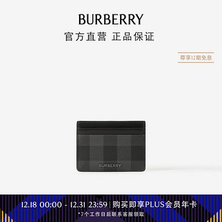 BURBERRY 博柏利 男士 格纹拼皮革卡片夹80702751