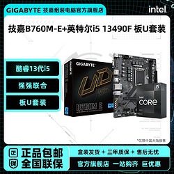 GIGABYTE 技嘉 英特尔i5-13490F CPU技嘉B760M-E超耐久D5主板U套装全新正品盒装