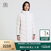 KOLON SPORT 可隆羽绒服 女子冬季户外保暖防泼水防风鹅绒700蓬重量鹅绒服 LKDJ2WN138-CR 米白 175/XL