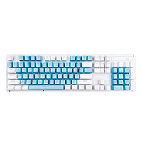 acer 宏碁 机械键盘有线红轴 清新蓝白 87键 女生办公打字游戏电竞台式电脑通用