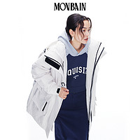 MOVBAIN 秋冬可调节设计感工装三防两件套羽绒服 宽松中长款外套