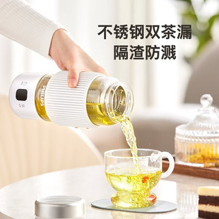 飞利浦便携玻璃电热烧水杯迷你养生壶智能保温煮茶冲奶家用旅行办公 AWP2776