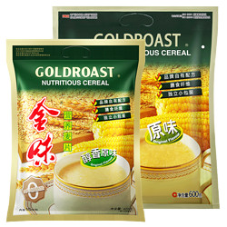 GOLDROAST 金味 冲饮麦片原味营养麦片600g+420g组合装速食燕麦早餐代餐饱腹