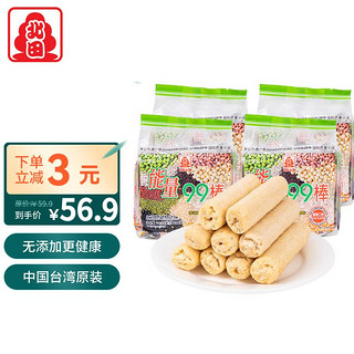 PEITIEN 北田 中国台湾 能量99棒蛋黄味 分享装大包装180g*4 儿童食品膨化食品