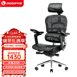 ERGOUP 有谱 E20 双背 人体工学椅电脑椅办公椅老板椅可躺舒适午休久坐