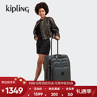 Kipling男女款冬旅行行李箱拉杆箱NEW YOURI SPIN系列 M-3D老花拼粉