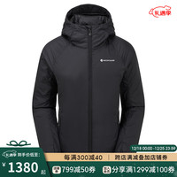 MONTANE盟泰恩RESPOND HOODIE 秋冬多功能连帽保暖棉服冬季棉衣外套女 BLACK  黑色 M