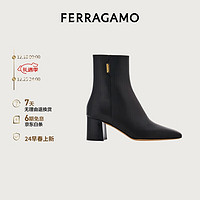 菲拉格慕（Ferragamo）女士黑色踝靴 0769102_1D _ 60 