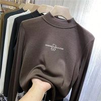 BTTKDL 小熊半高领德绒打底衫
