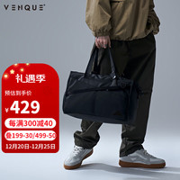 VENQUE 范克 户外旅行包大容量运动包男轻便干湿分离行李包女黑