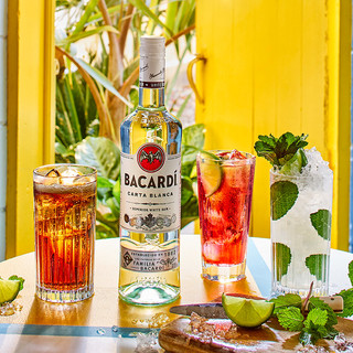 BACARDI 百加得 白朗姆酒莫吉托莫吉多750ml