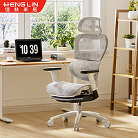 恒林 开普勒X人体工学椅电脑椅办公老板座椅可躺电竞椅 月光灰色